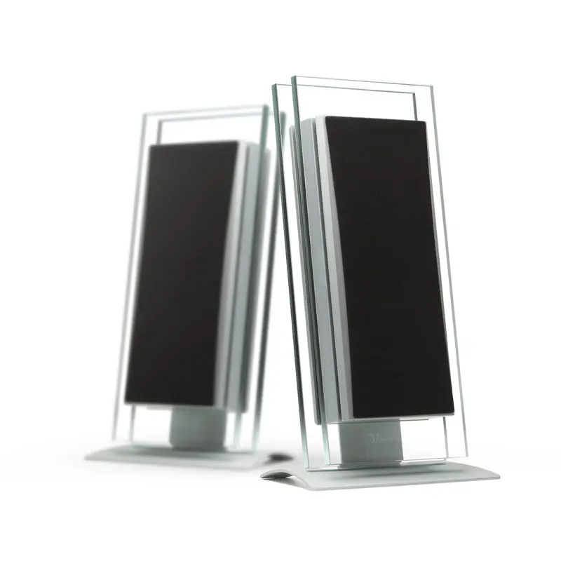 Par de bocinas de pared Waterfall Audio Elora con rejilla negra